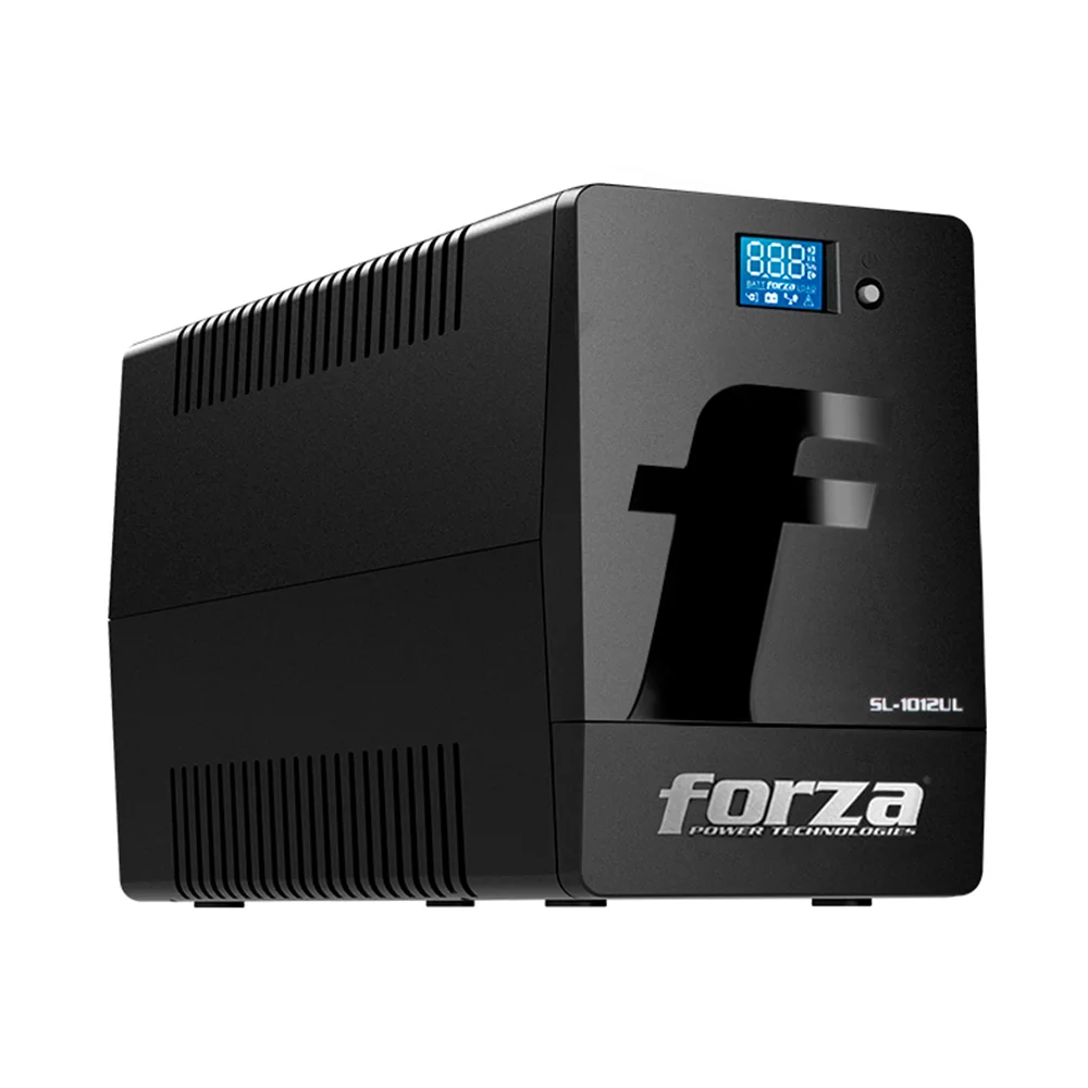 UPS interactiva Forza SL-1012UL | UPS inteligente 1000VA/600W, 8 salidas, LCD táctil, torre-220V