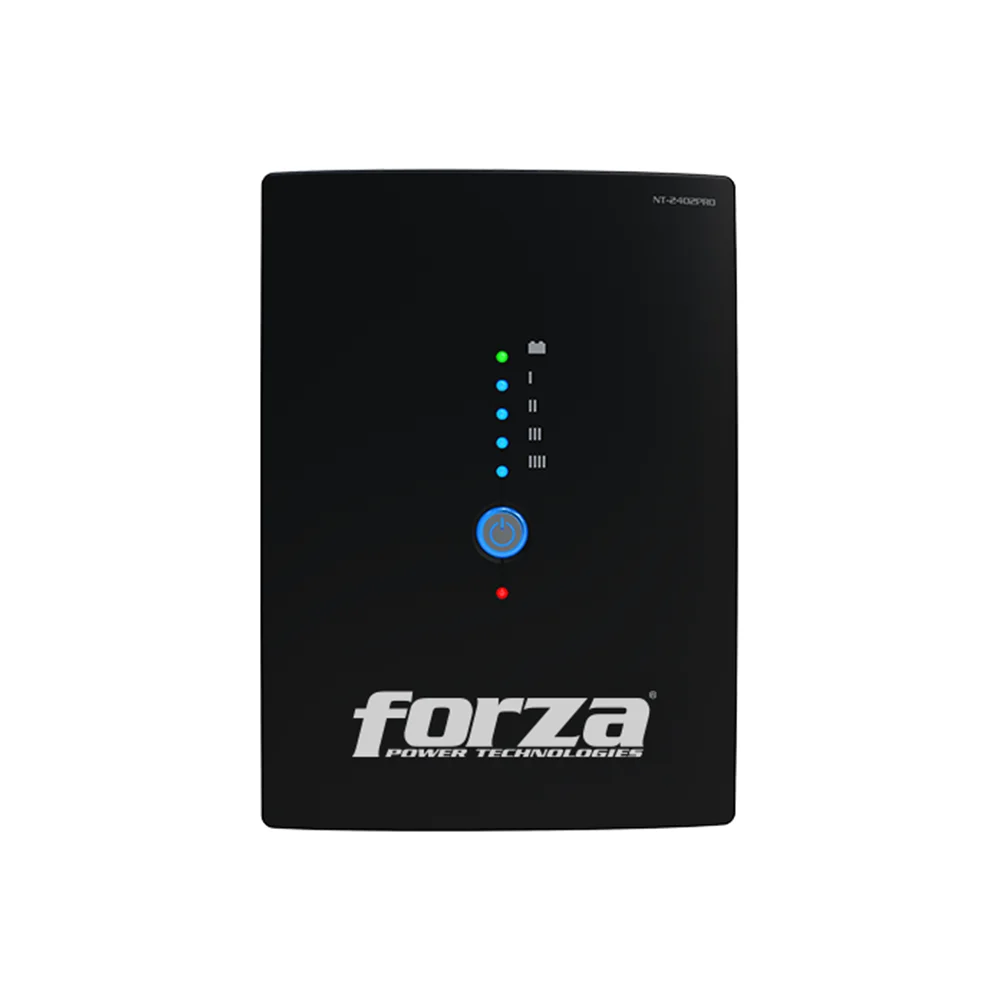 Forza NT-2402PRO | UPS interactiva 2400VA/1200W, 10 salidas, RJ45, torre comp-220V