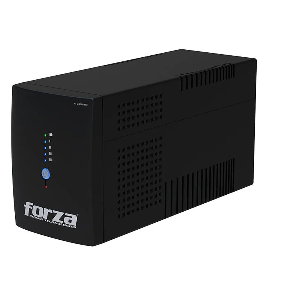 Forza NT-2402PRO | UPS interactiva 2400VA/1200W, 10 salidas, RJ45, torre comp-220V
