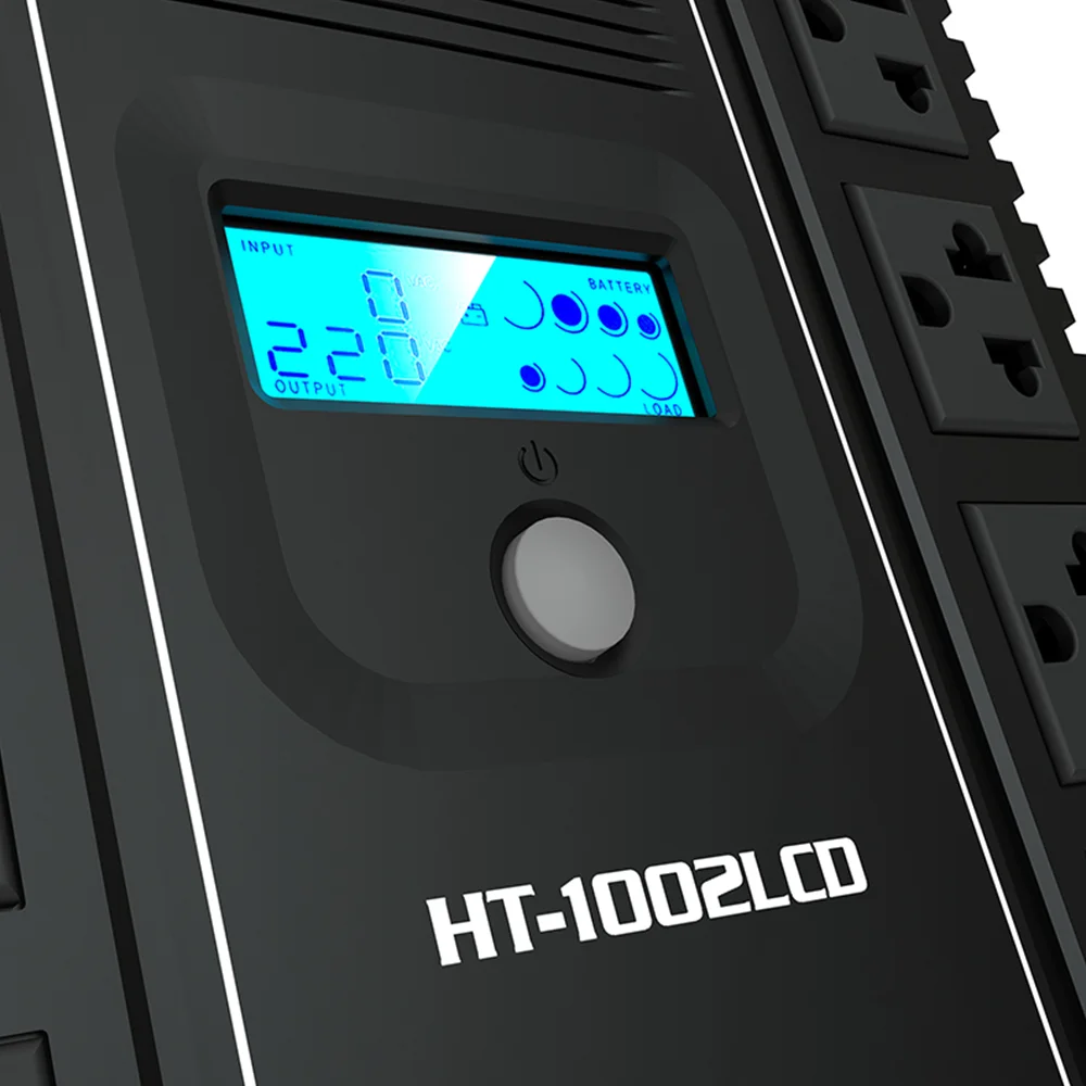 Forza HT-1002LCD | UPS interactiva 1000VA/600W, 10 salidas, coax, USB, sobremesa-220V