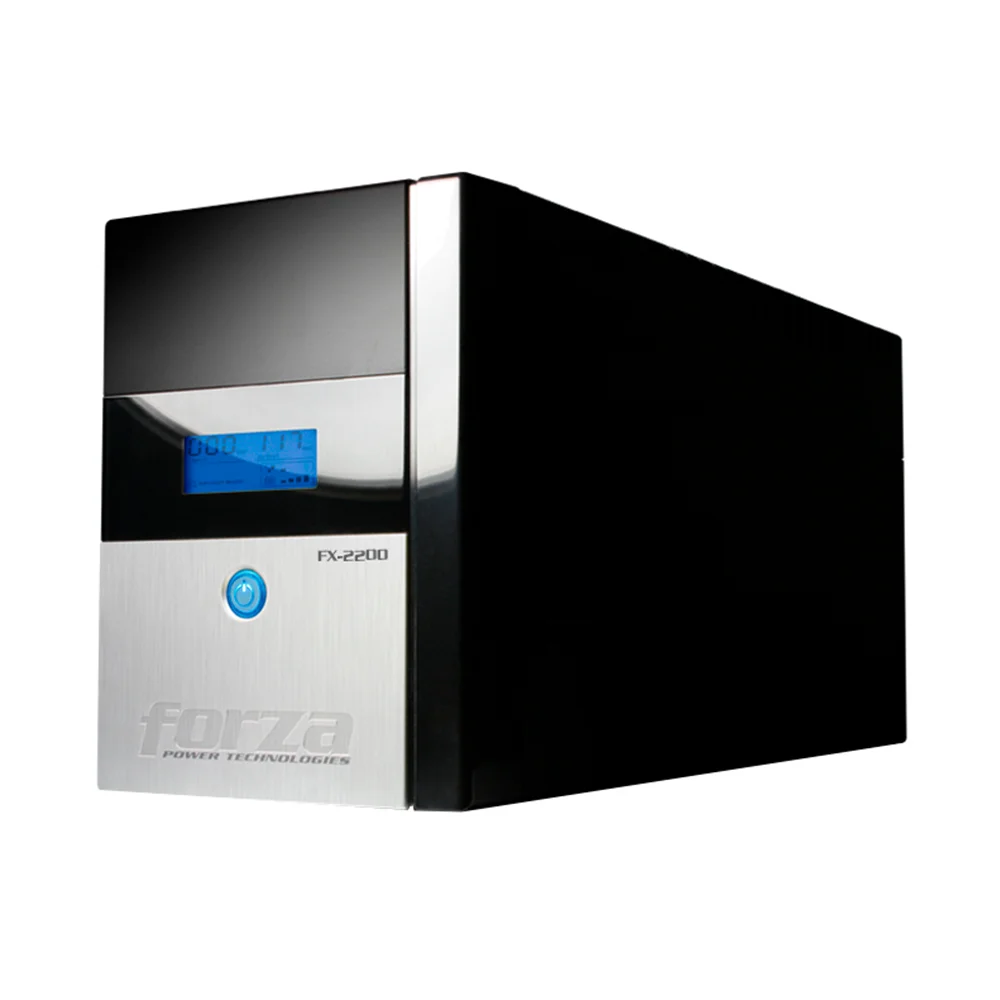 UPS interactiva Forza FX-2200LCD-U | UPS interactiva 2200VA/1200W, 8 salidas, giga & coax, torre-220V