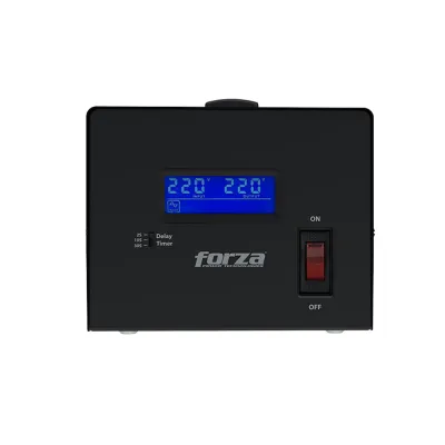Regulador de voltaje Forza FVR-6002 | Regulador Automático de Voltaje 6000VA/3000W, 3 NEMA Universal