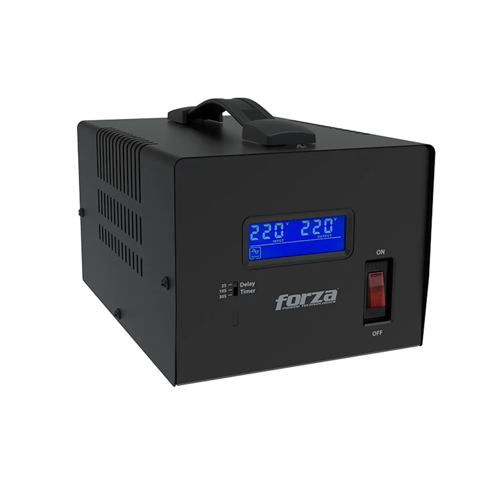 Regulador de voltaje Forza FVR-6002 | Regulador Automático de Voltaje 6000VA/3000W, 3 NEMA Universal