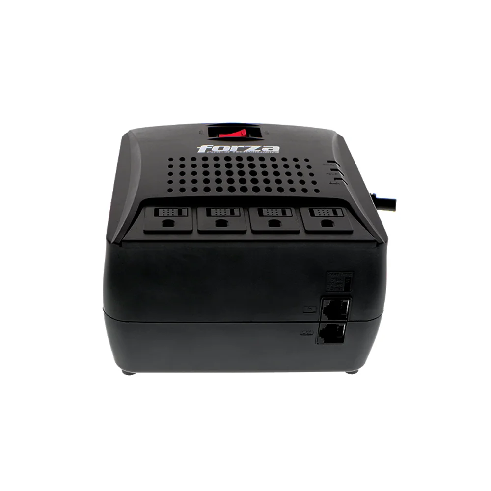 Regulador de voltaje Forza FVR-3002 | Regulador automático de voltaje 3000VA/1500W, 4 salidas, RJ45-220V