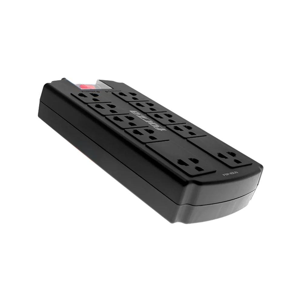 Protector de sobretensión Forza FSP-10UN | Protector tensión 1080J/1800W, 10 salidas universales -120V/240V