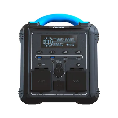 Forza FPP-T702 | Central eléctrica portátil 700W Tomas 2CA/8CC 3.75V LiMnFePO4 - 220V