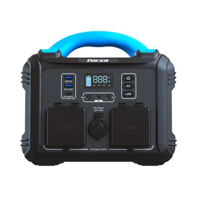 Forza FPP-T302-I | Central eléctrica portátil 300W Tomas 2CA/6CC 3.75V LiMnFePO4 - 220V