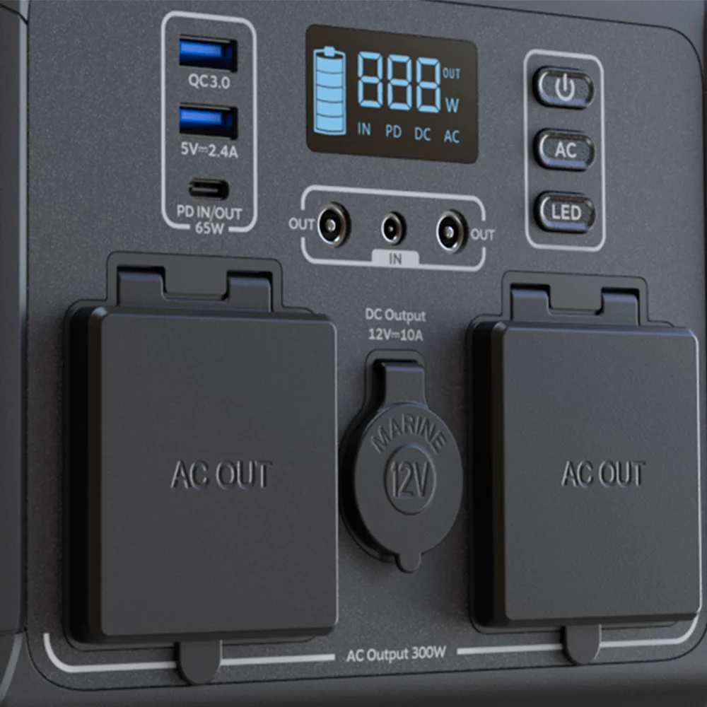 Forza FPP-T302-I | Central eléctrica portátil 300W Tomas 2CA/6CC 3.75V LiMnFePO4 - 220V