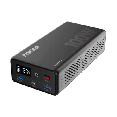Forza FPP-T100 | Central Eléctrica Portátil 100W, 5/9/12VCC, USB-A + USB-C, 1 CA, LiFePO4 - 110V
