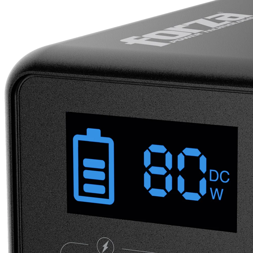 Forza FPP-T100 | Central Eléctrica Portátil 100W, 5/9/12VCC, USB-A + USB-C, 1 CA, LiFePO4 - 110V