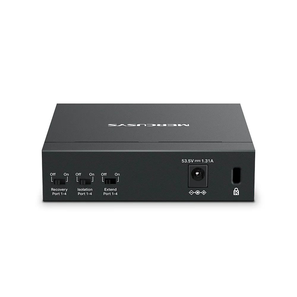 Switch PoE Mercusys MS105GP | 5-Port Gigabit Desktop Switch with 4-Port PoE+