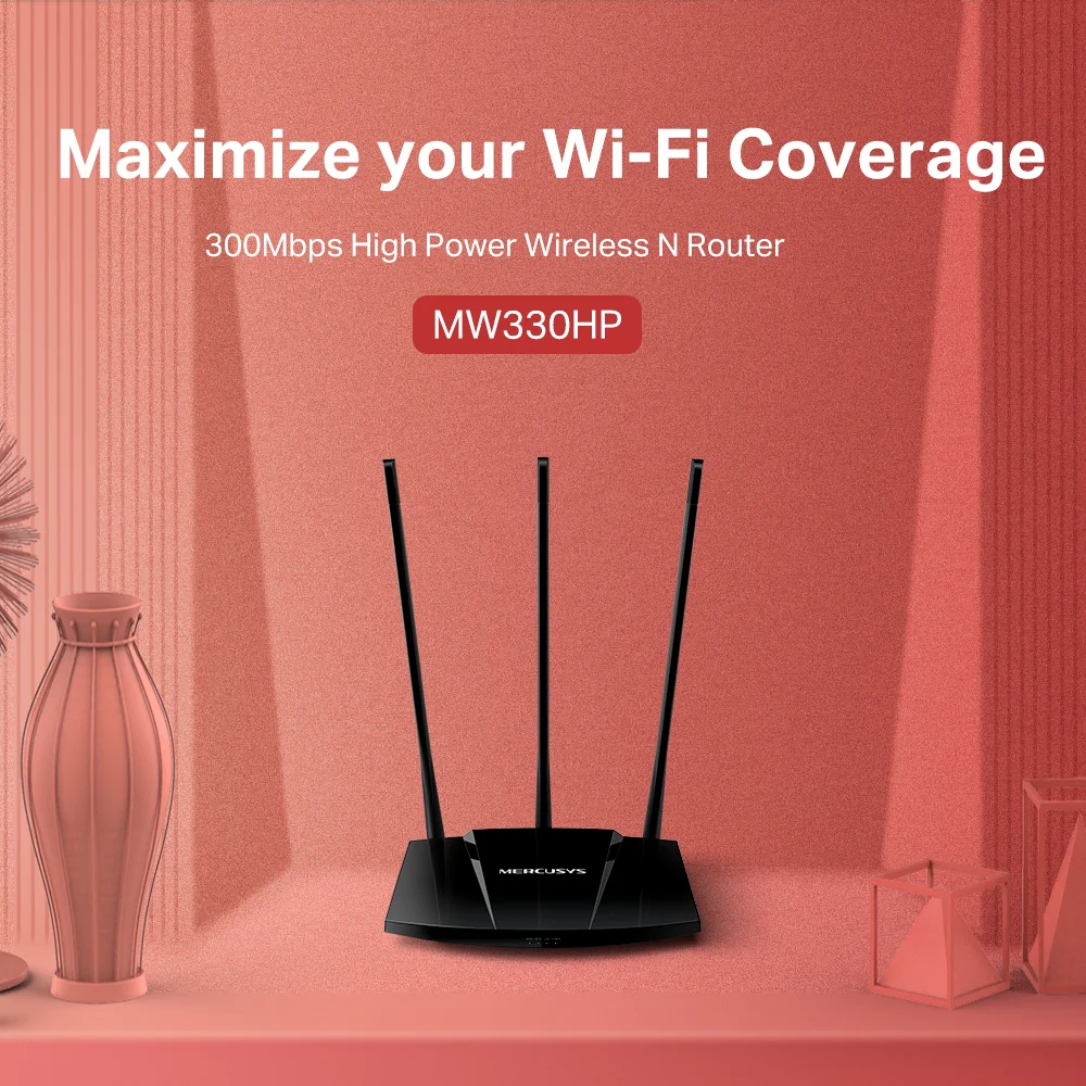 Router Wi-Fi Mercusys MW330HP | 300Mbps High Power Wireless N Router