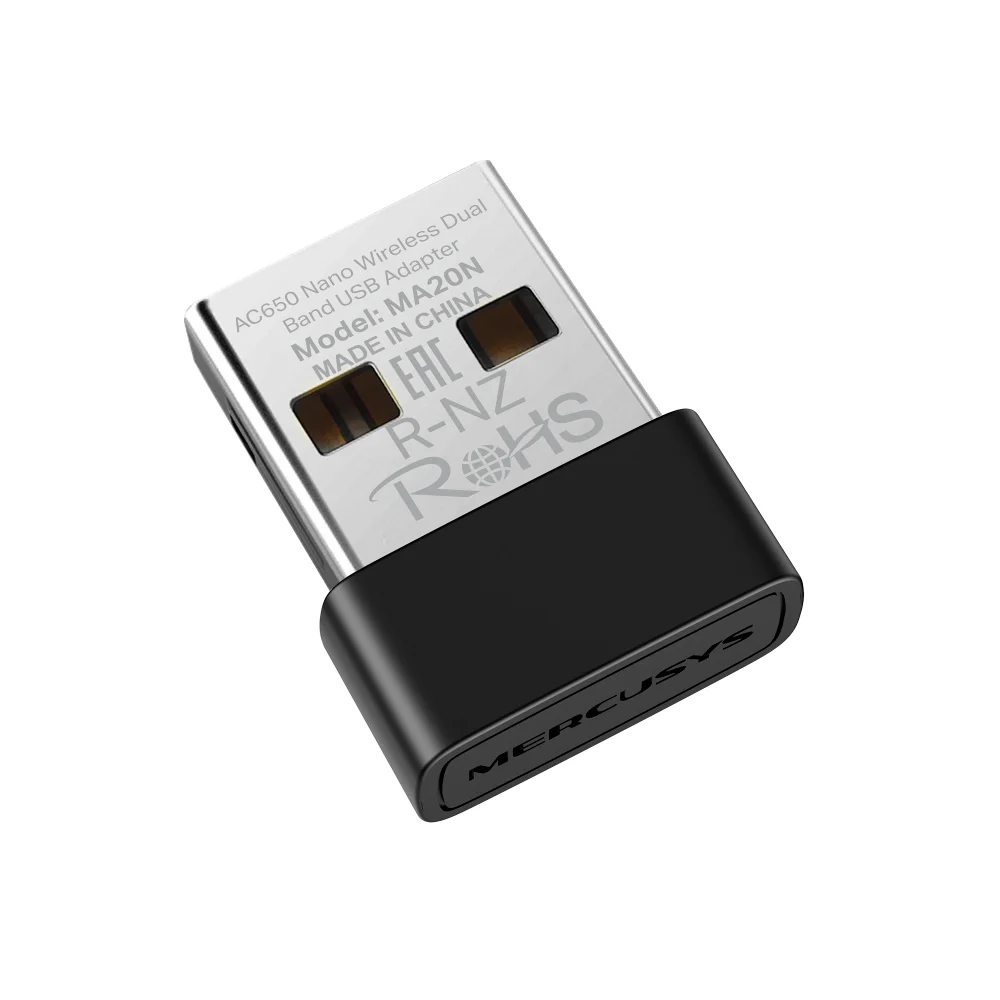 Adaptador Wi-Fi USB Mercusys MA20N | AC650 Nano Wireless Dual Band USB Adapter