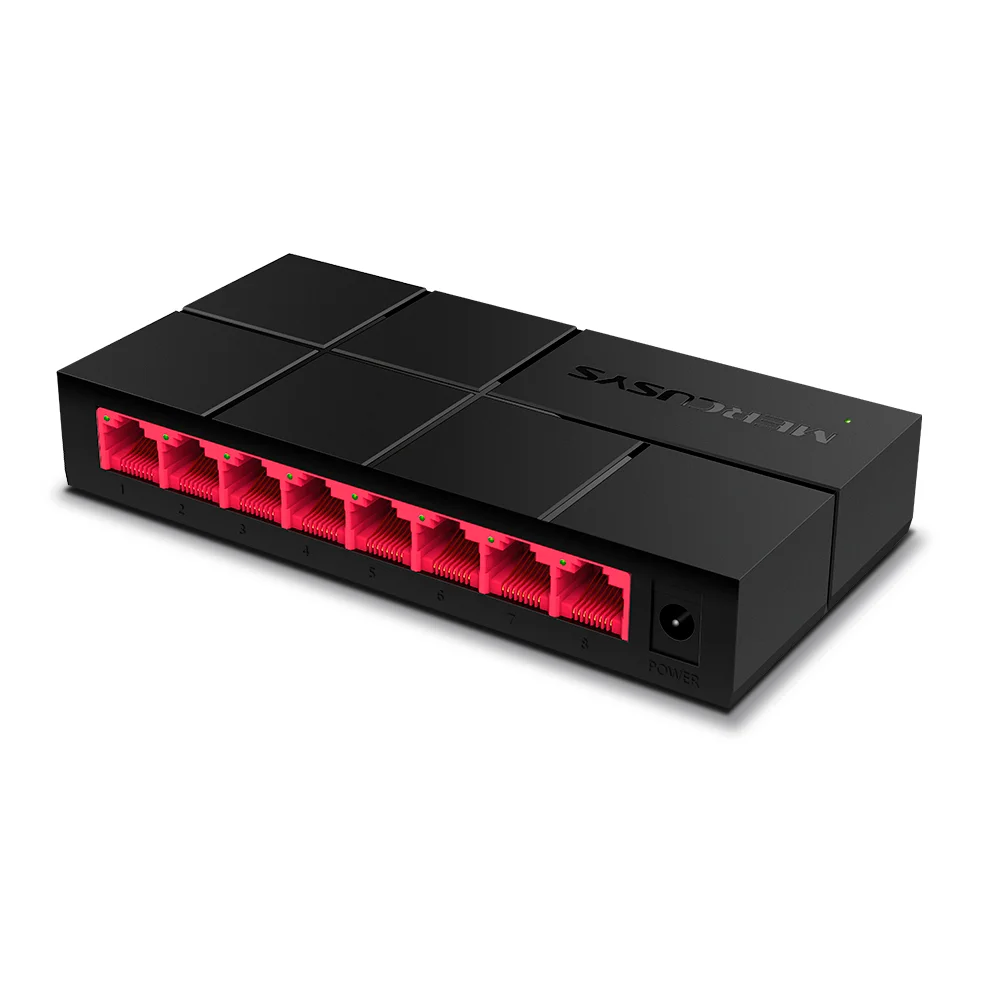 Switch de red Mercusys MS108G | 8-Port 10/100/1,000 Mbps Desktop Switch