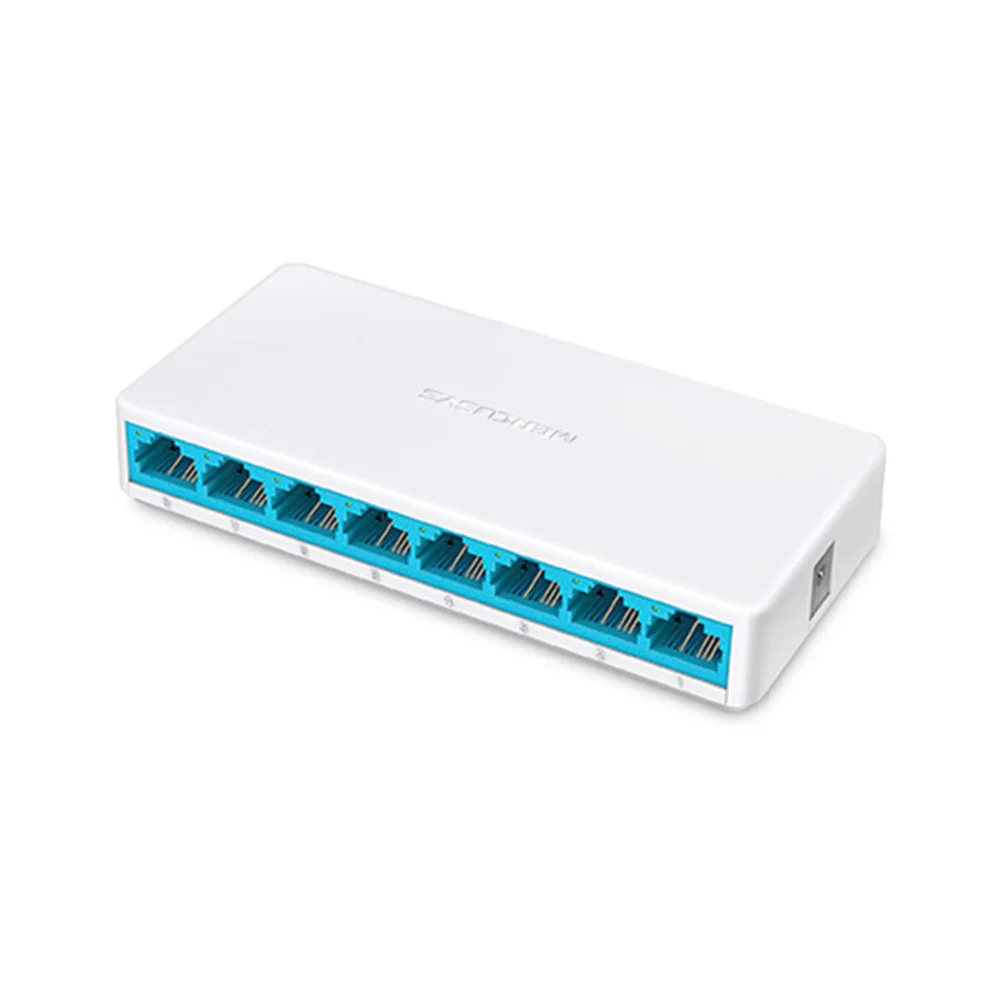Switch de red Mercusys MS108 | 8-Port 10/100Mbps Desktop Switch