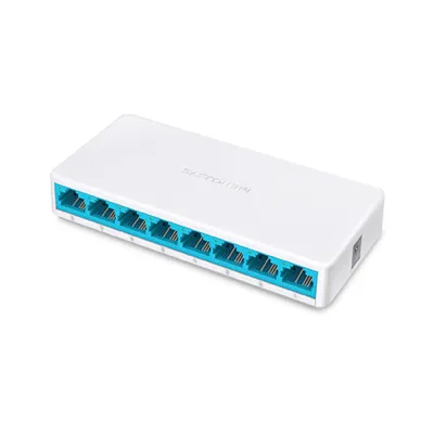 Switch de red Mercusys MS108 | 8-Port 10/100Mbps Desktop Switch