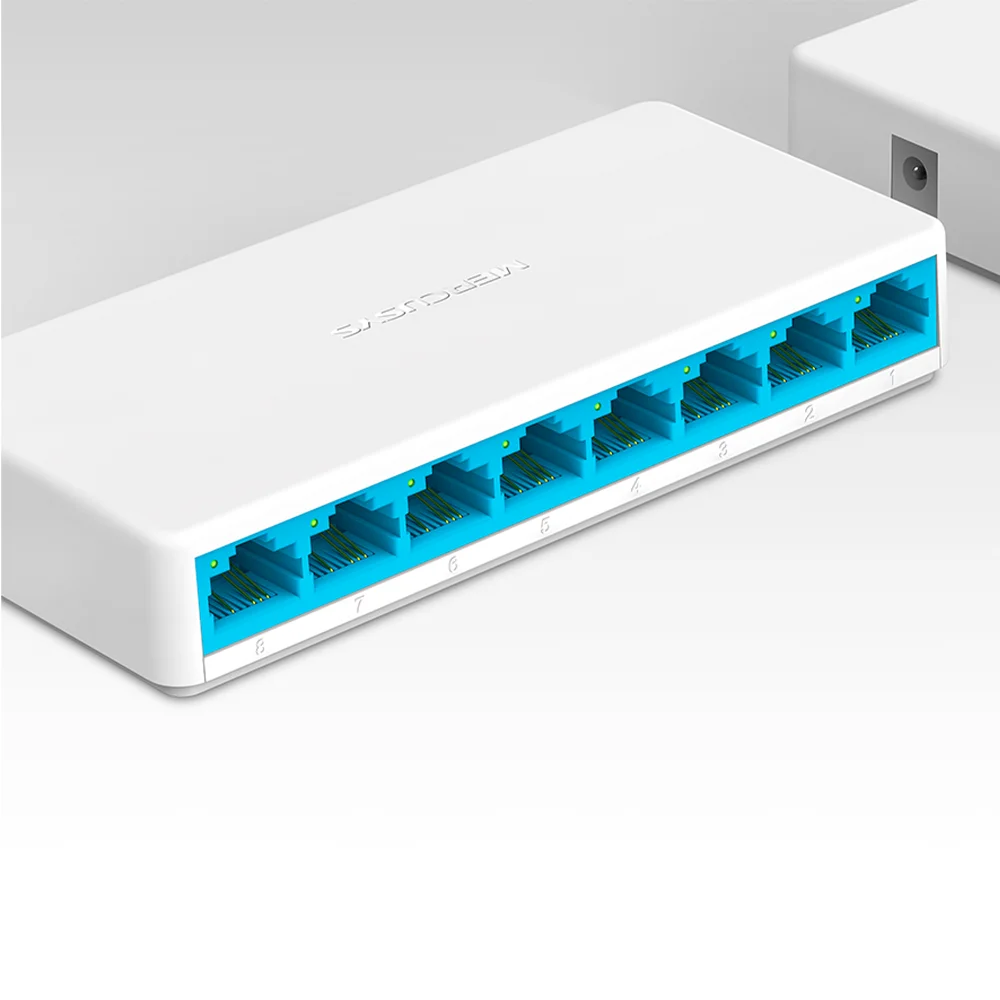 Switch de red Mercusys MS108 | 8-Port 10/100Mbps Desktop Switch