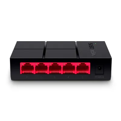 Switch de red Mercusys MS105G | 5-Port 10/100/1,000 Mbps Desktop Switch