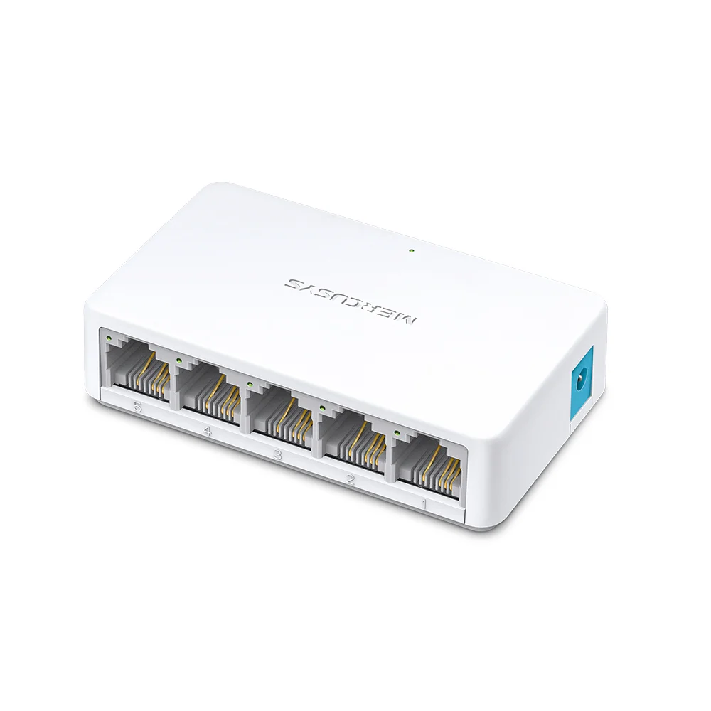 Switch de red Mercusys MS105 | 5-Port 10/100Mbps Desktop Switch