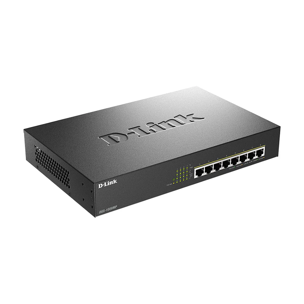 Switch PoE D-Link DGS-1008MP | Switch de escritorio Max PoE de 8 puertos Gigabit
