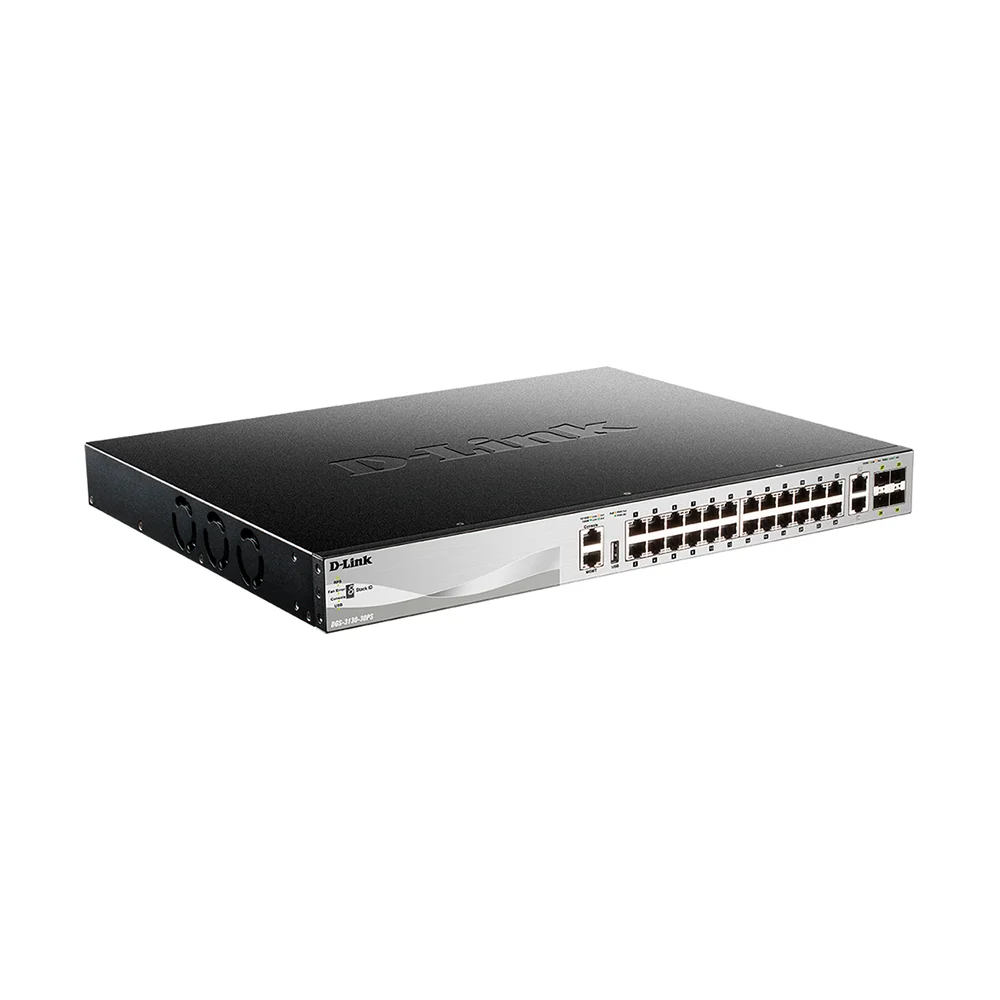 Switch PoE administrable D-Link DGS-3130-54PS | Switch Stackable PoE administrable Capa 3 Lite de 54 puertos