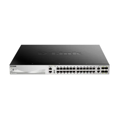 Switch PoE D-Link DGS-3130-30PS | Switch Stackable PoE administrable capa 3 Lite de 30 puertos