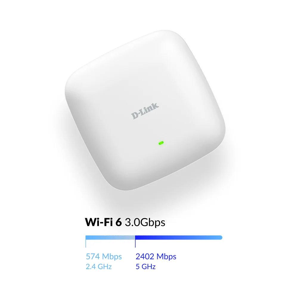 Punto de acceso Wi-Fi D-Link DAP-X3060 | Punto de acceso Wi-Fi 6 PoE doble banda AX3000