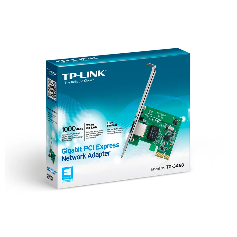 Adaptador Ethernet PCIe TP-Link TG-3468 | Adaptador de Red PCI Express Gigabit