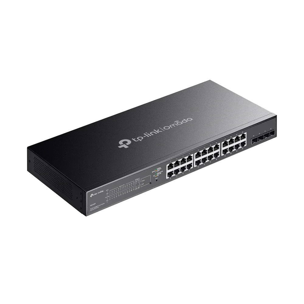 Switch PoE administrable Omada TP-Link TL-SL2428P-PCL | Omada 24-Port 10/100Mbps + 4-Port Gigabit Smart Switch with 24-Port PoE+
