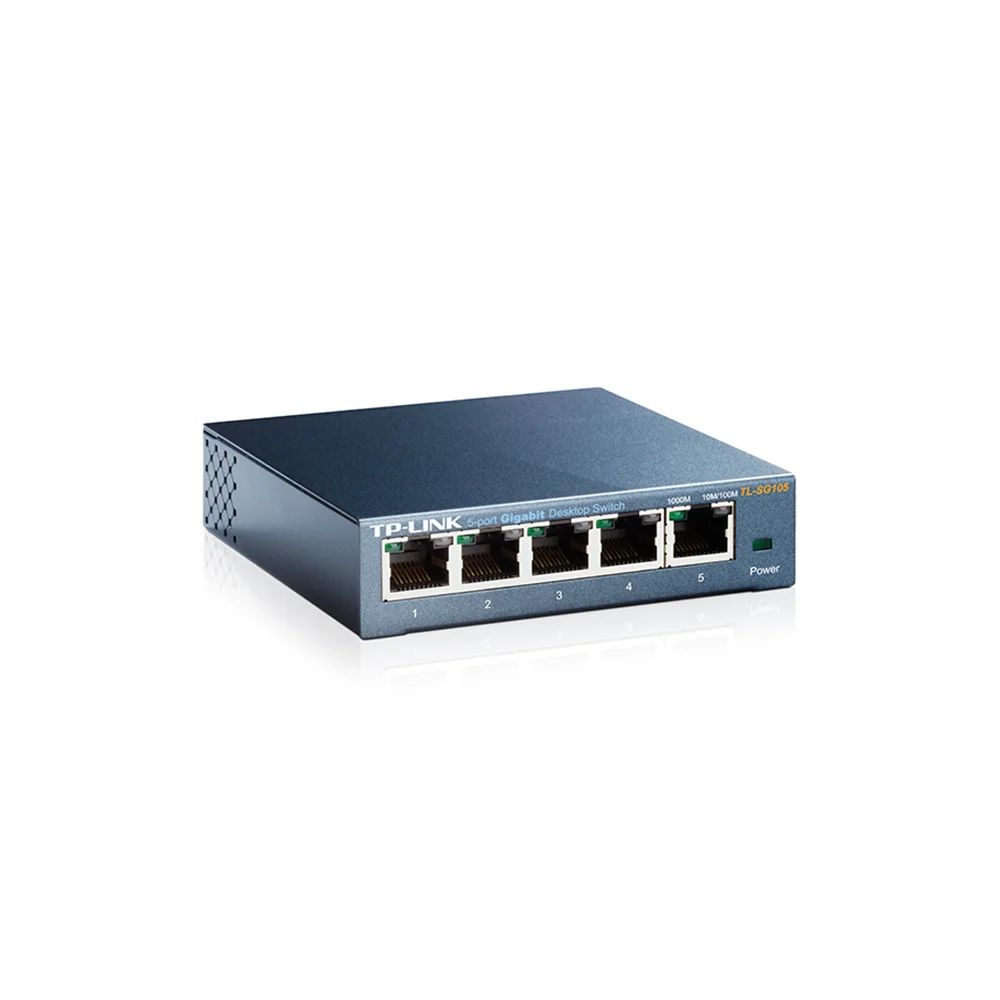 Switch no administrable TP-Link TL-SG105 | Switch de Escritorio de 5 Puertos de 10/100/1000Mbps