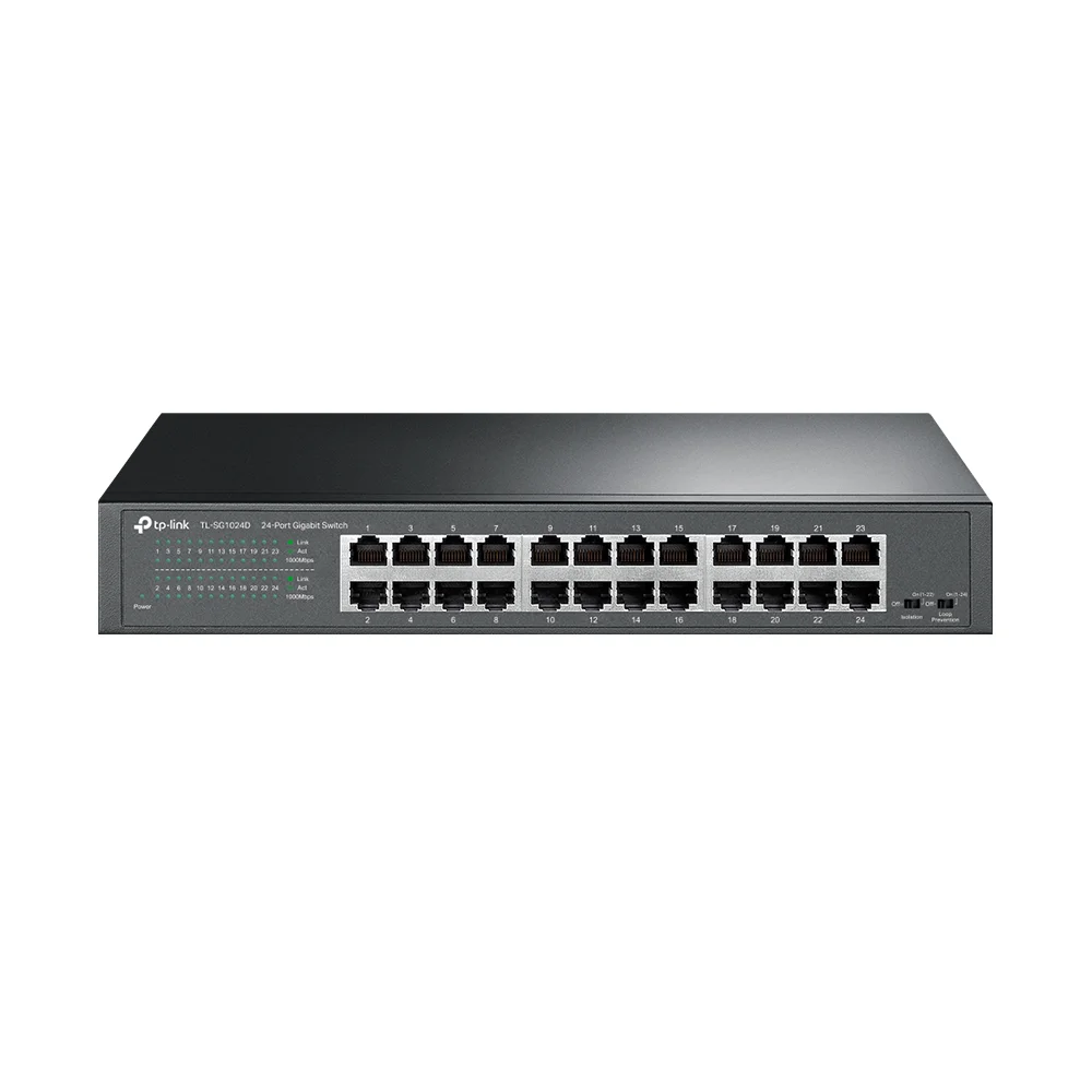 Switch no administrable TP-Link TL-SG1024D | 24-Port Gigabit Desktop/Rackmount Switch