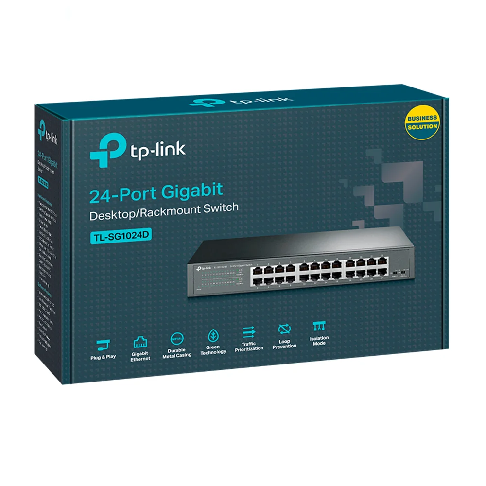 Switch no administrable TP-Link TL-SG1024 | 24-Port Gigabit Rackmount Switch