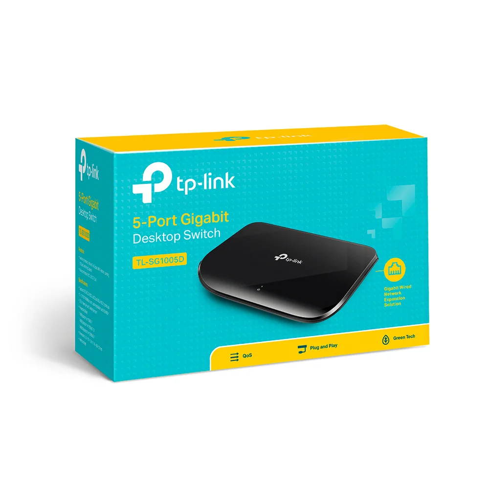 Switch no administrable TP-Link TL-SG1005D | Switch de escritorio 5-Puertos Gigabit