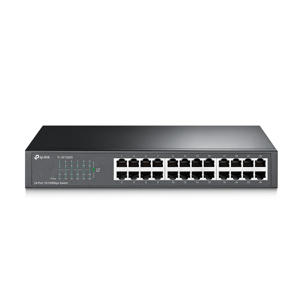 Switch no administrable TP-Link TL-SF1024D-PCL | Switch De 24 puertos Fast Ethernet de escritorio y para montaje en rack