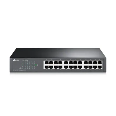 Switch no administrable TP-Link TL-SF1024D-PCL | Switch De 24 puertos Fast Ethernet de escritorio y para montaje en rack
