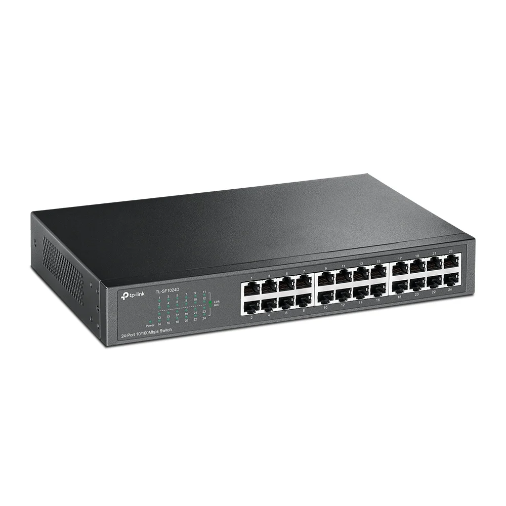 Switch no administrable TP-Link TL-SF1024D-PCL | Switch De 24 puertos Fast Ethernet de escritorio y para montaje en rack