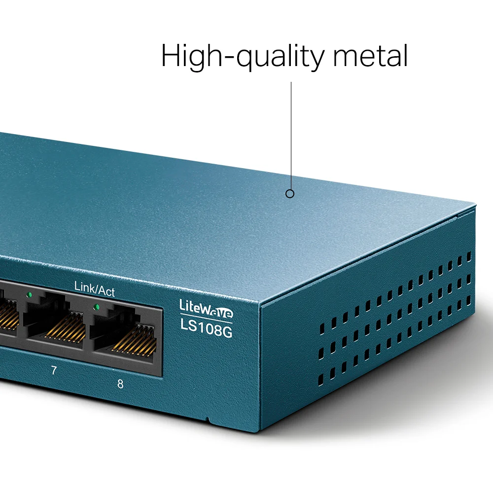 Switch no administrable TP-Link LS108G | Switch para escritorio de 8 puertos Gigabit