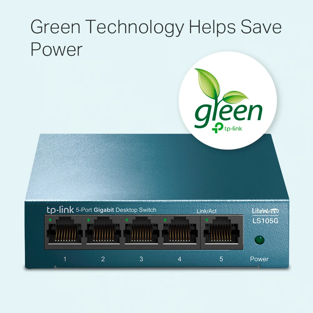 Switch no administrable TP-Link LS108G | Switch para escritorio de 8 puertos Gigabit