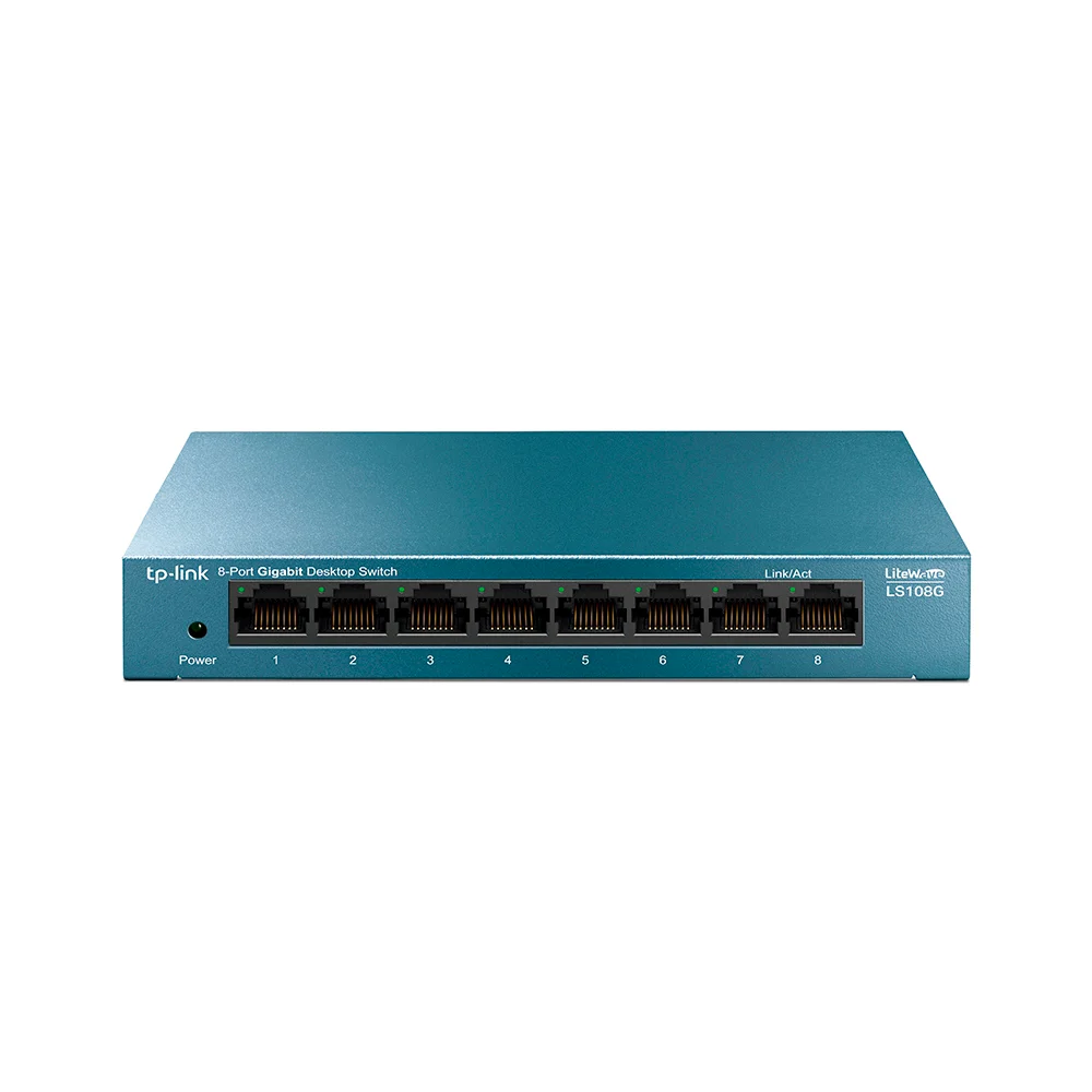 Switch no administrable TP-Link LS108G | Switch para escritorio de 8 puertos Gigabit