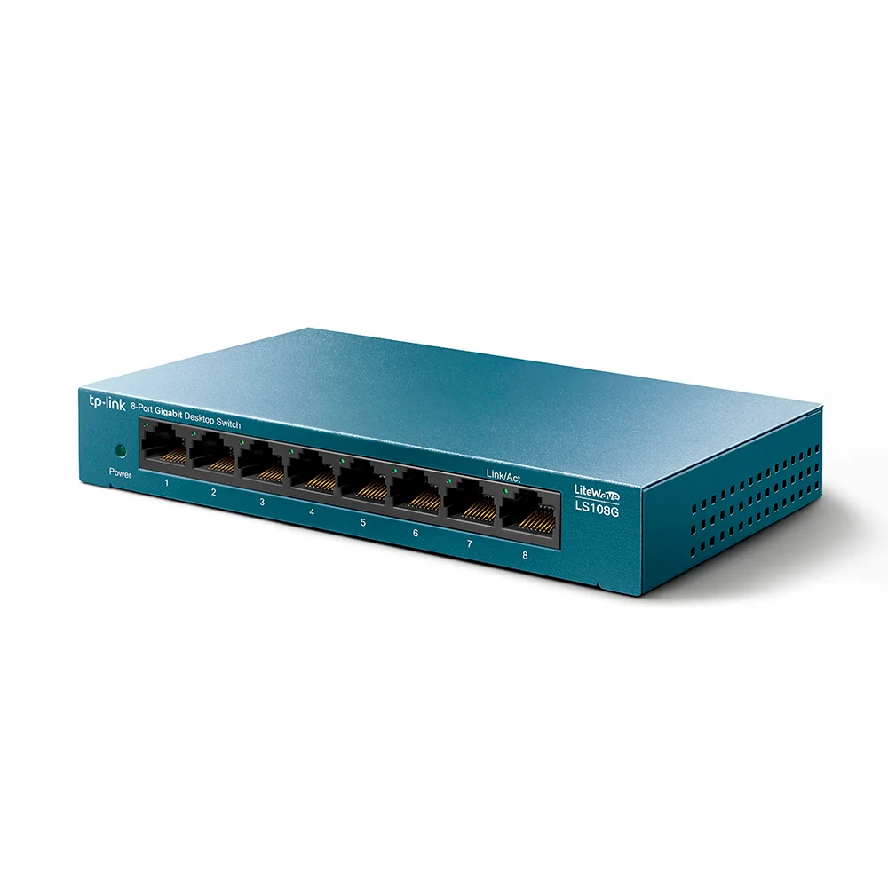 Switch no administrable TP-Link LS108G | Switch para escritorio de 8 puertos Gigabit