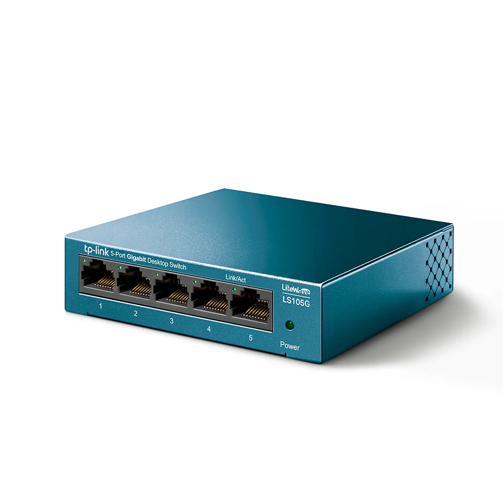 Switch no administrable TP-Link LS105G | Switch para escritorio de 5 puertos Gigabit