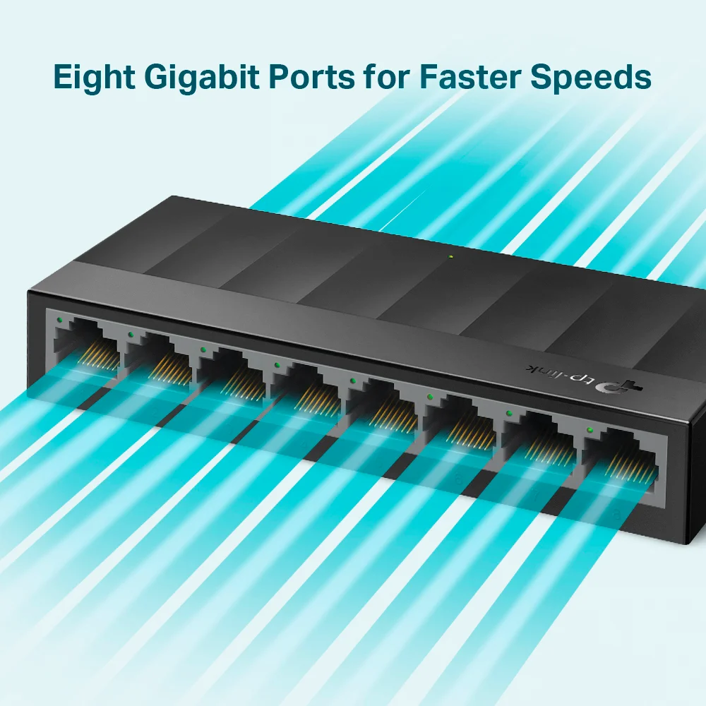 Switch no administrable TP-Link LS1008G | Switch para escritorio de 8 puertos Gigabit