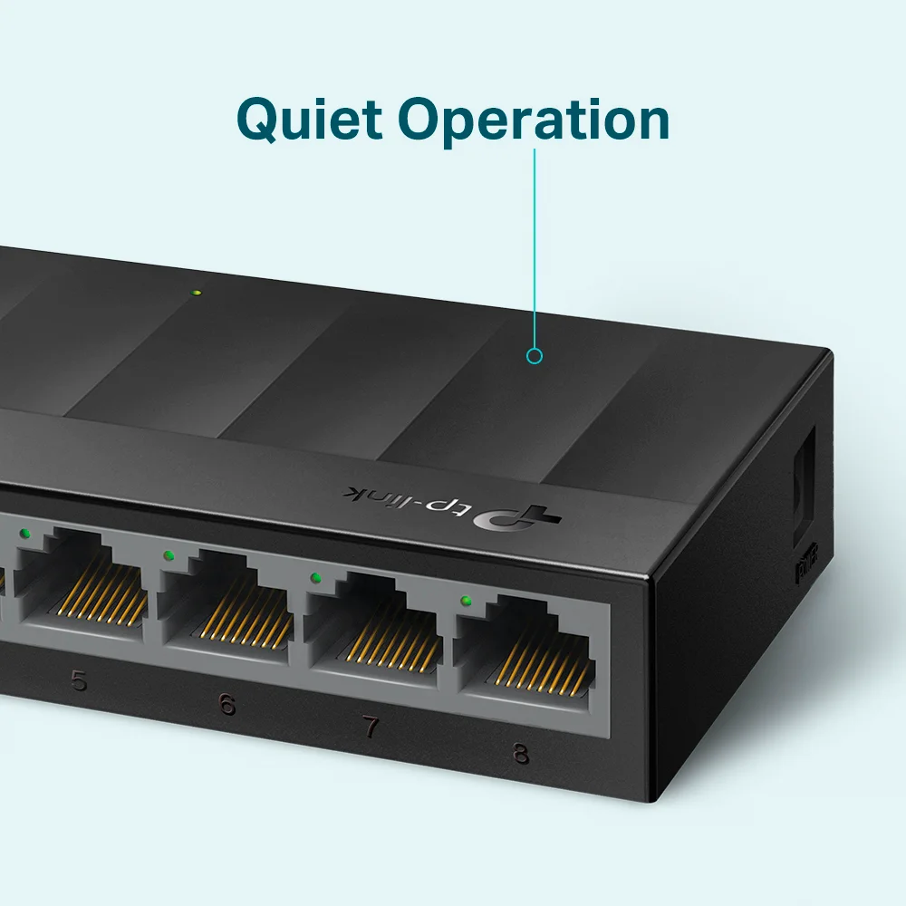 Switch no administrable TP-Link LS1008G | Switch para escritorio de 8 puertos Gigabit