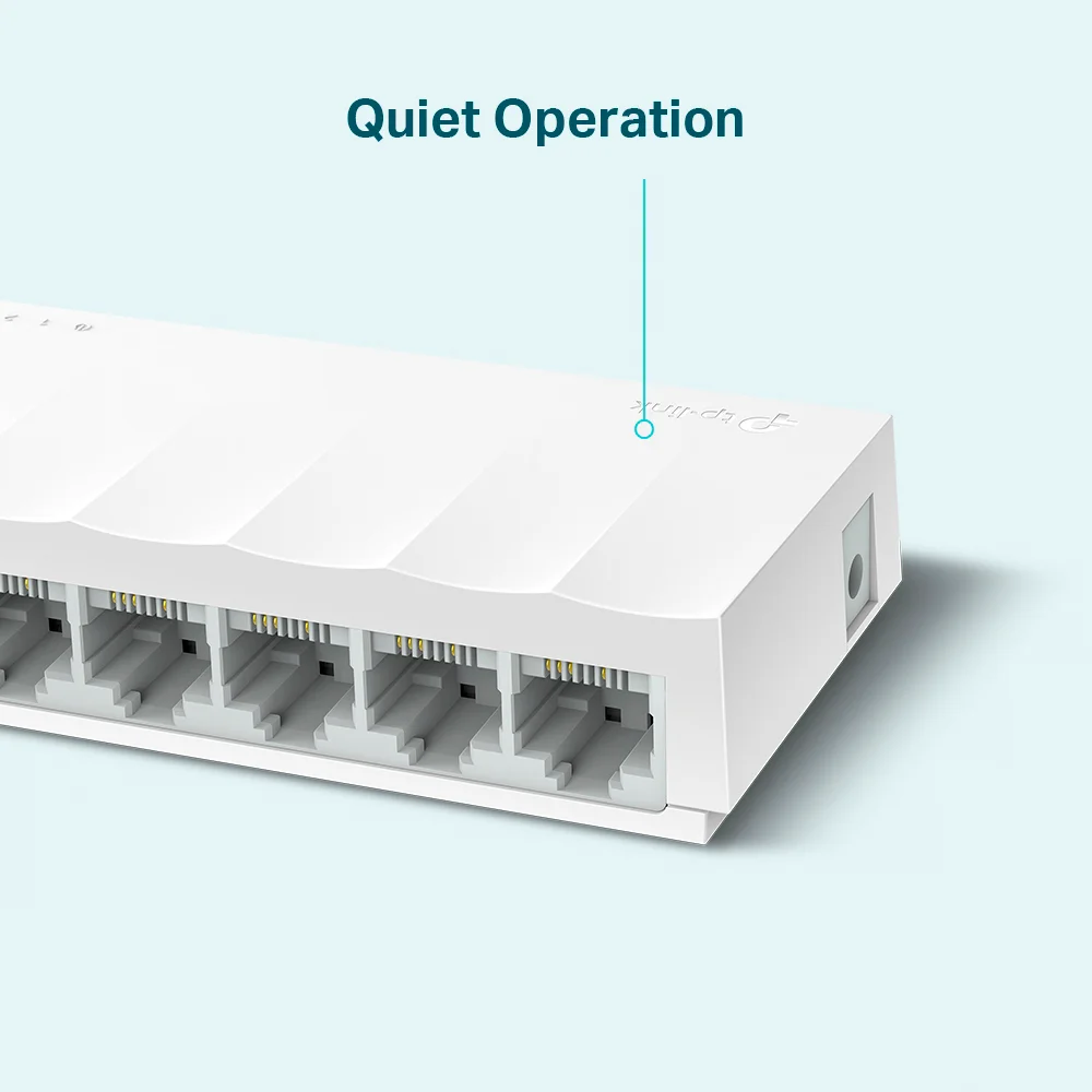 Switch no administrable TP-Link LS1008 | Switch de 8 Puertos 10/100Mbps de Escritorio