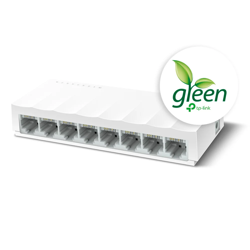 Switch no administrable TP-Link LS1008-PCL | Switch de 8 Puertos 10/100Mbps de Escritorio