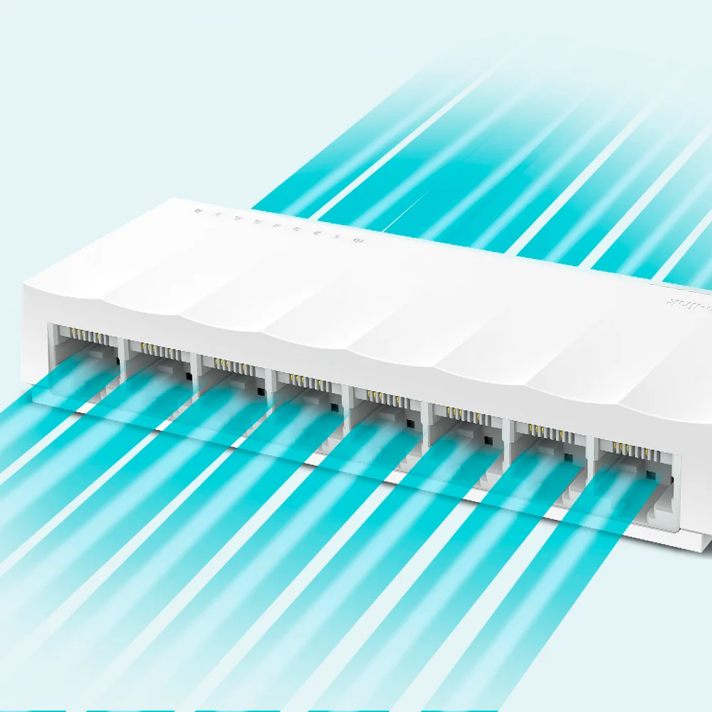 Switch no administrable TP-Link LS1008-PCL | Switch de 8 Puertos 10/100Mbps de Escritorio