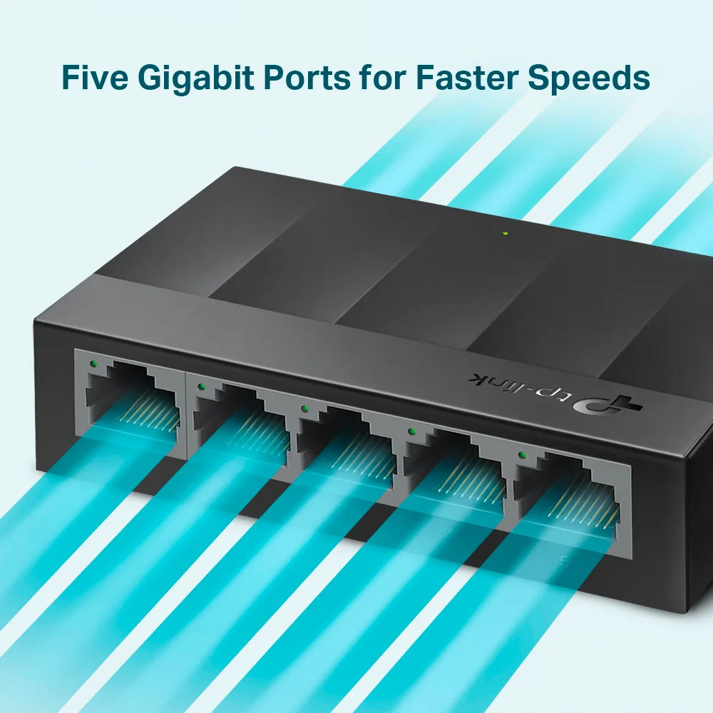 Switch no administrable TP-Link LS1005G | Switch para escritorio de 5 puertos Gigabit