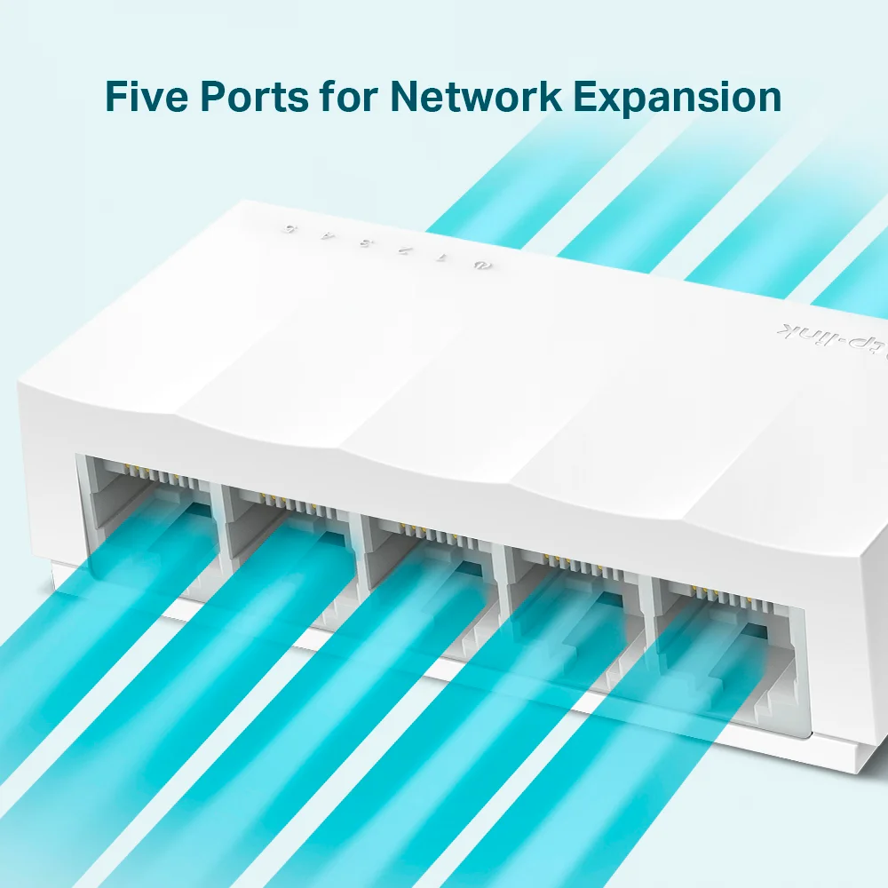 Switch no administrable TP-Link LS1005 | Switch de Escritorio de 5 Puertos 10/100Mbps