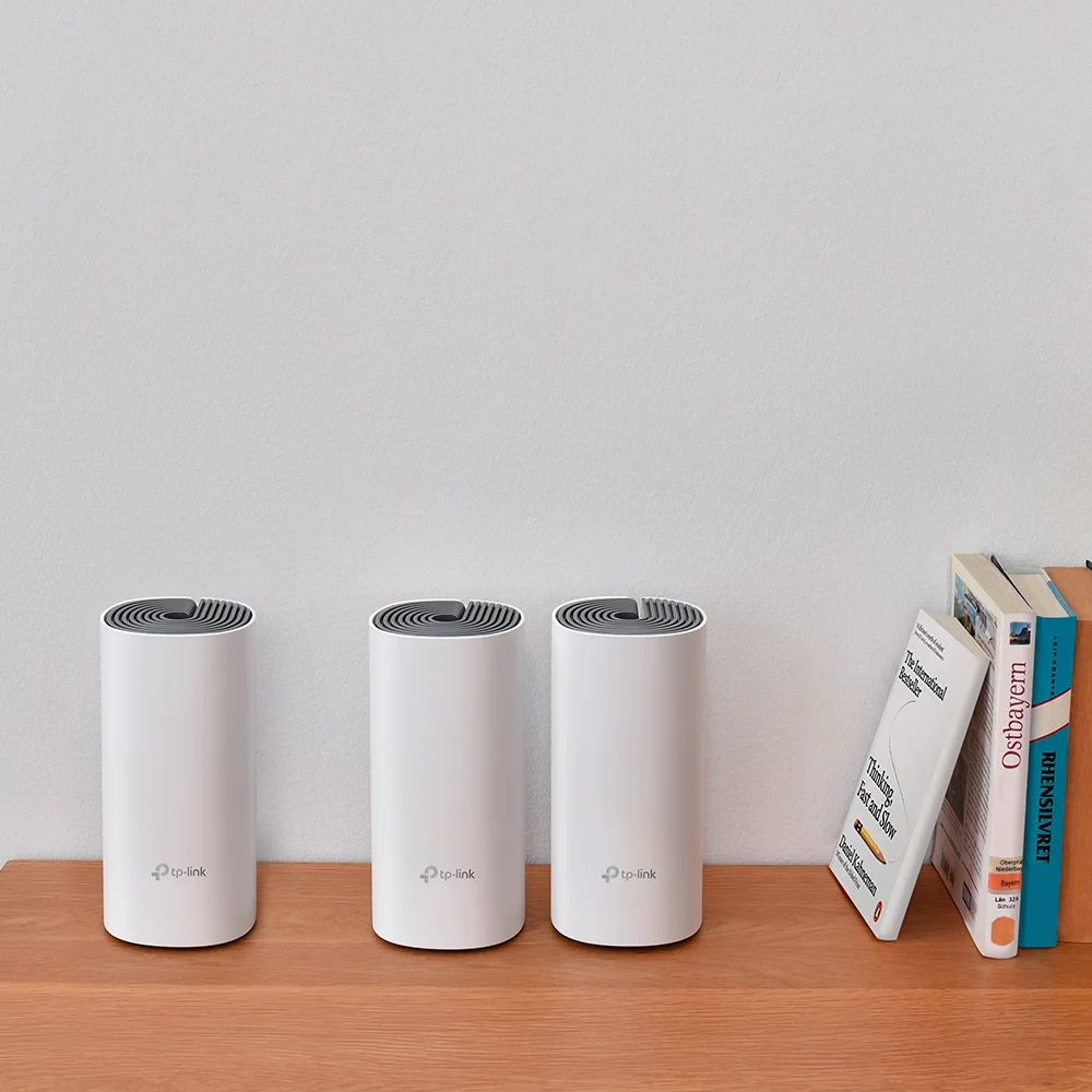 Sistema Mesh Wi-Fi TP-Link Deco E4 (3-pack) | Sistema Mesh Wi-Fi AC1200 para Toda la Casa