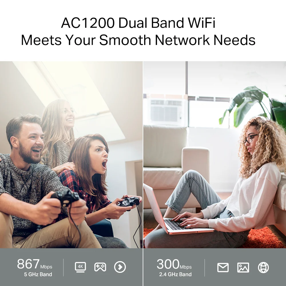 Router Wi-Fi TP-Link Archer C64 | Router WiFi inalámbrico AC1200 MU-MIMO